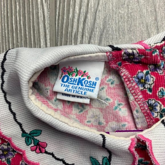 Vintage OshKosh B Gosh Corduroy Pink Dress 6X - Picture 2 of 11